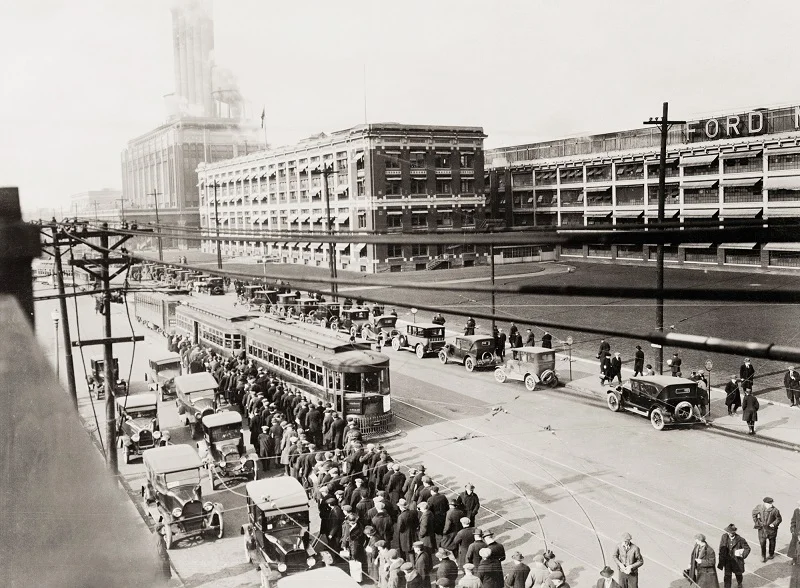 Ford Highland Park fabrik 1930