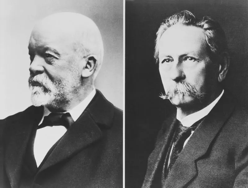 Gottlieb Daimler och Karl Benz, grundare av Mercedes-Benz