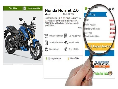 Undersöker motorcykelpriser på internet
